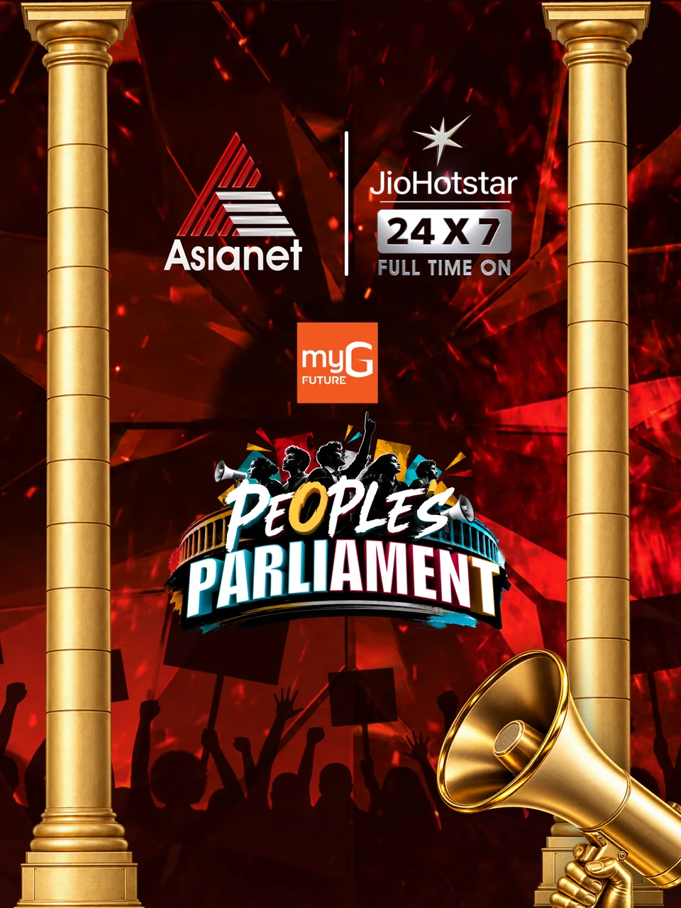 BIGG BOSS peoples parliament show backgrop and and event design gallery image 3